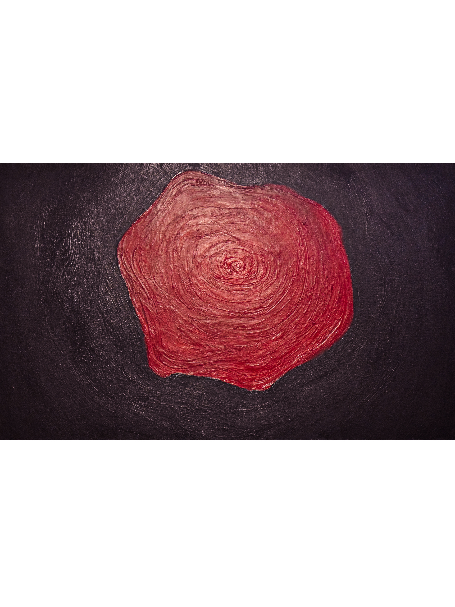 Abstract painting titled Solitaire Rose