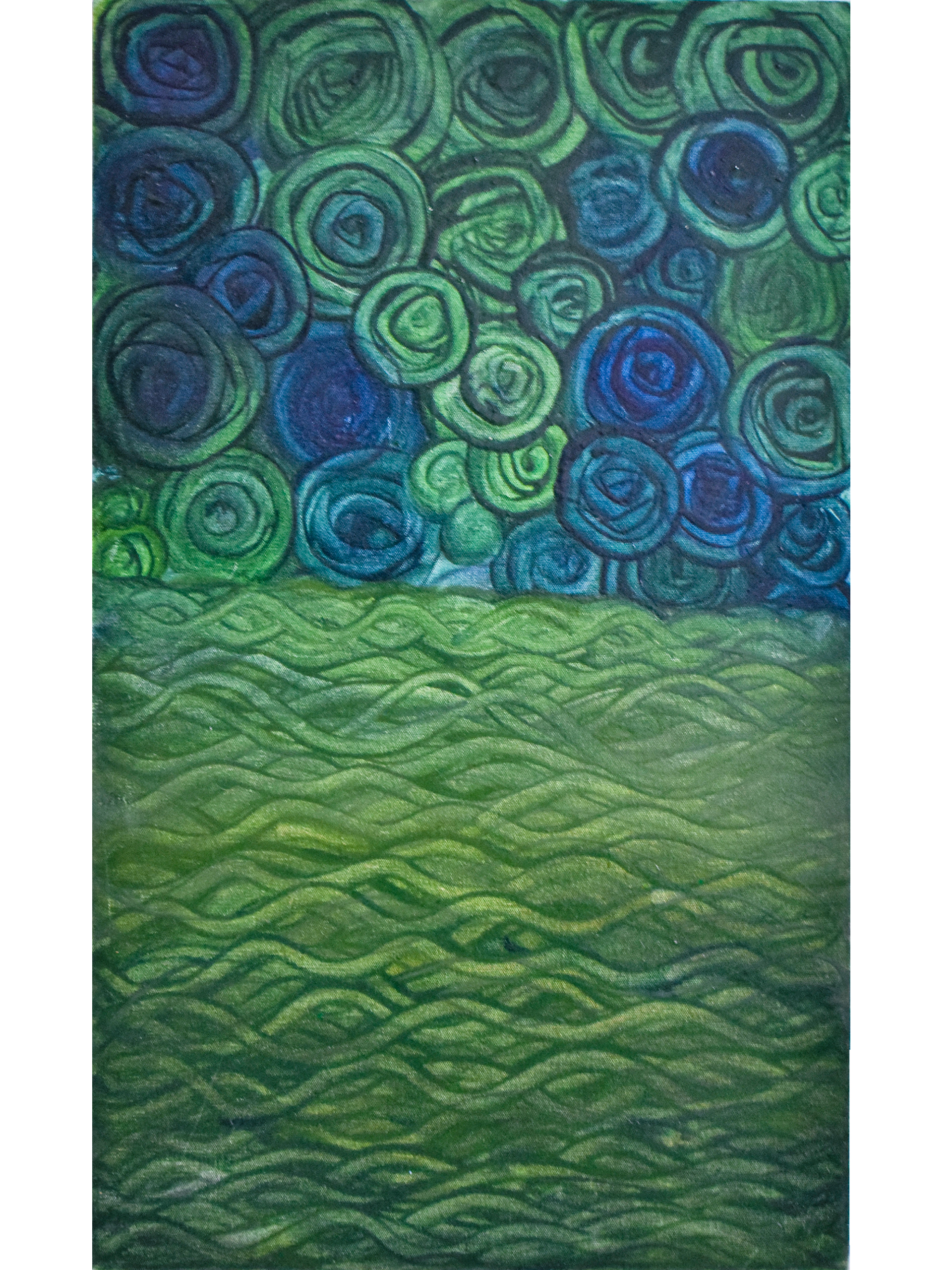 Abstract painting titled Soul of the forest 